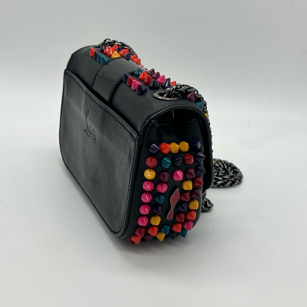 Christian Louboutin Sweet Charity Calf/patent/spikes mix black multicolor - Picture 3 of 16